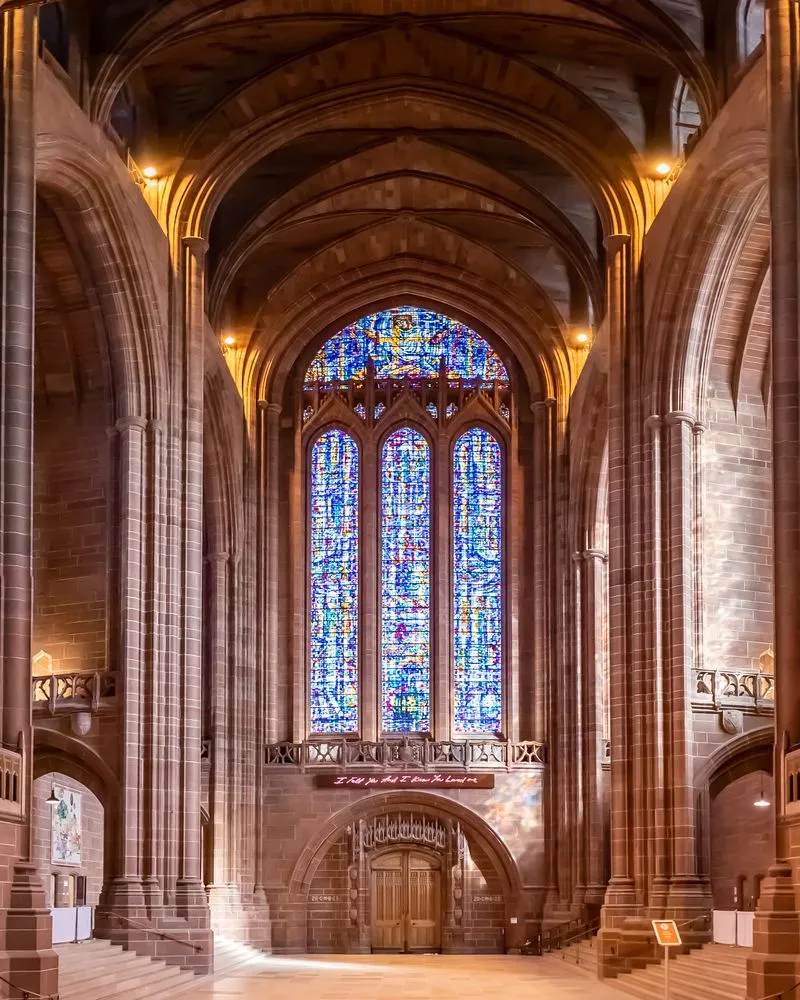 High-level LED lighting at Liverpool Cathedral