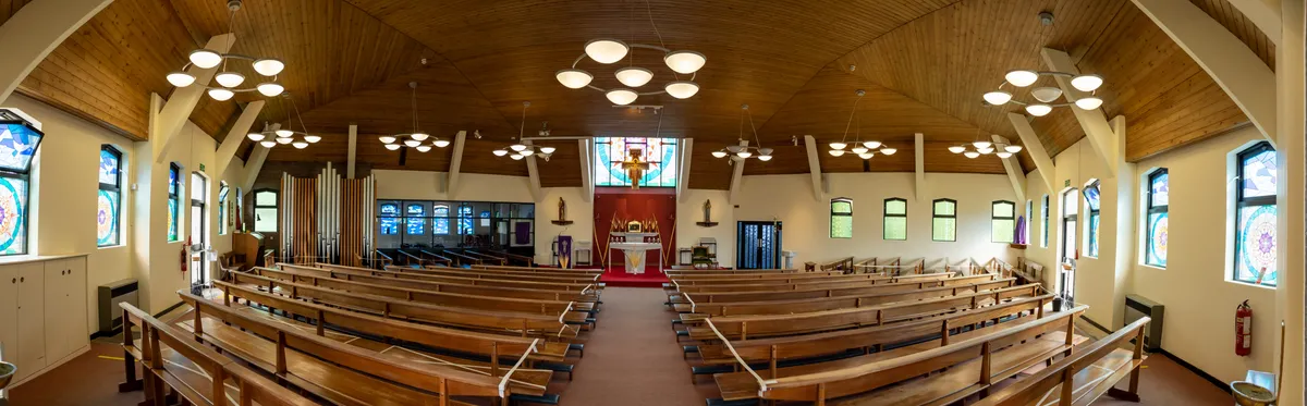 LED lighting at St Clare’s Church in Fulwood