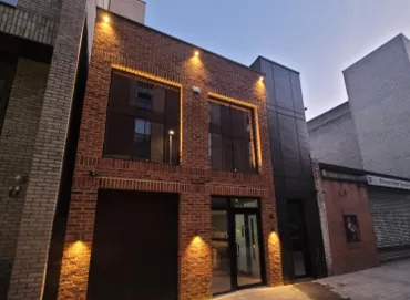 Exterior lighting design for Fresh Fuel Bar in Manchester