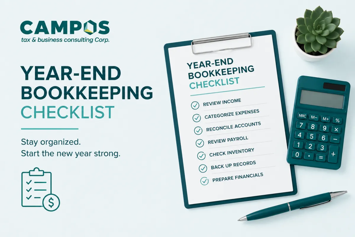Year-End Bookkeeping Checklist for Canadians 2026