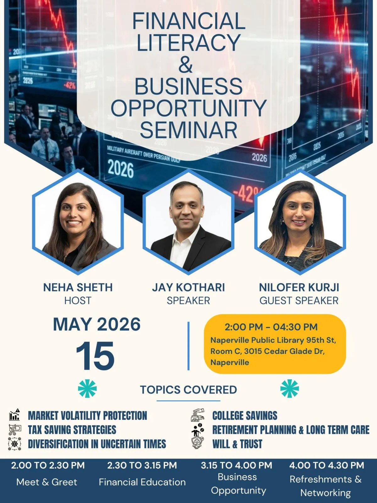 Financial Education & Business Opportunity Event Live in Hampton Inn & Suites, 861, East El Camino Real, Sunnyvale, CA 70487