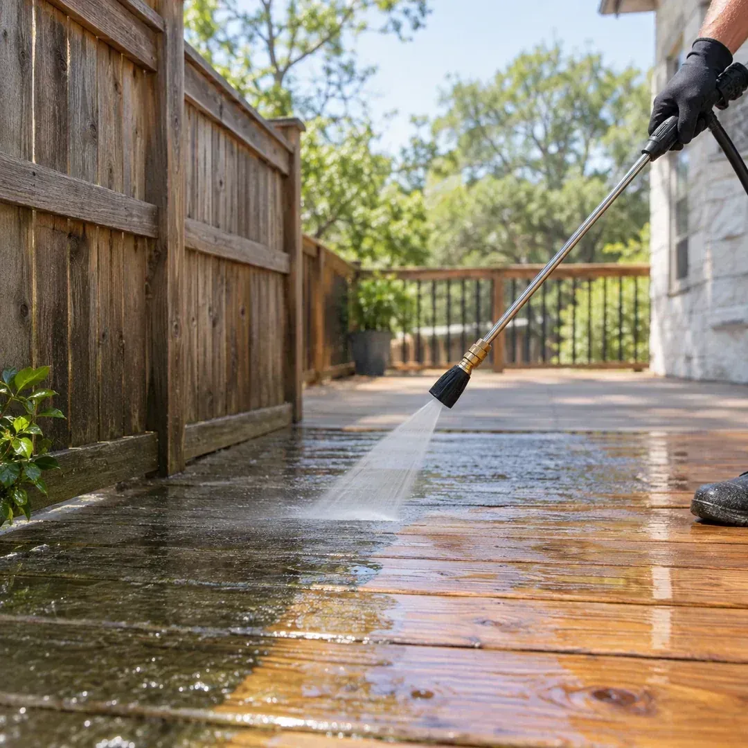 Deck and fence cleaning