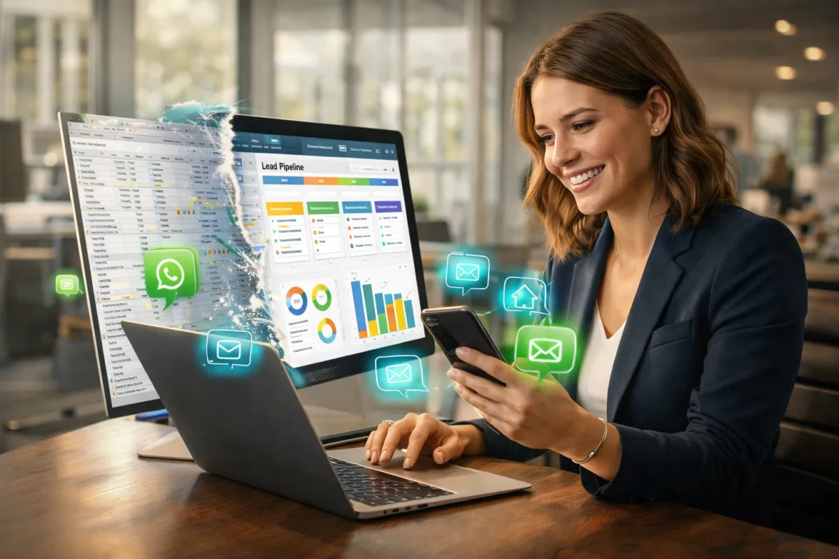 Optimisez votre patrimoine immobilier grâce au CRM, aux tableurs et à WhatsApp.