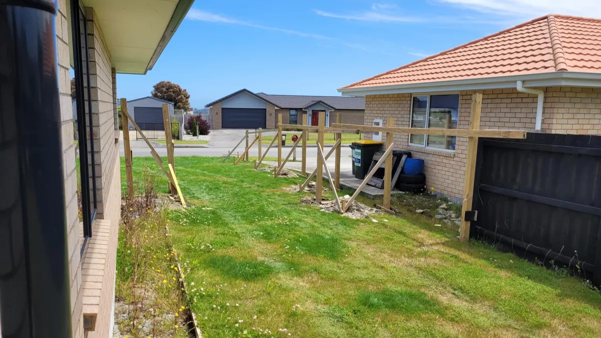 Residential boundary fencing installed by J Millar Builders Ltd Greymouth