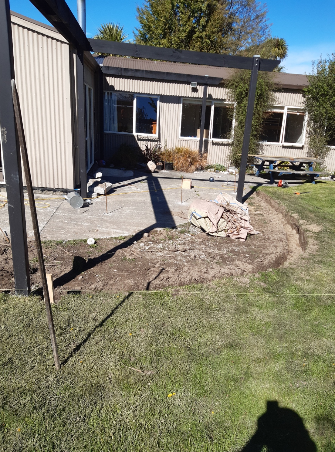 New concrete foundation and groundwork at a Canterbury home by Opuke Small Builds