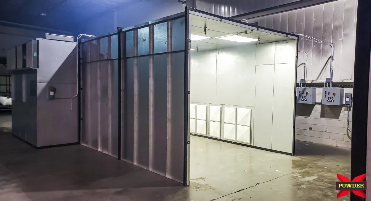Industrial Powder Coating Booth