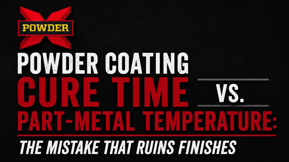 Powder Coating Cure Time vs. Part-Metal Temperature | Powder-X
