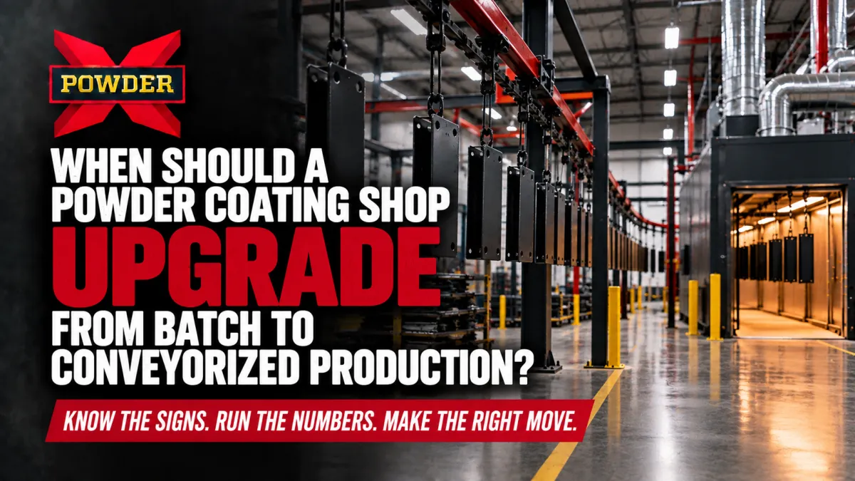 When to Upgrade to Conveyorized Powder Coating | Powder-X