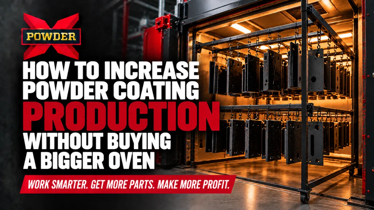 How to Increase Powder Coating Production Without a Bigger Oven | Powder-X