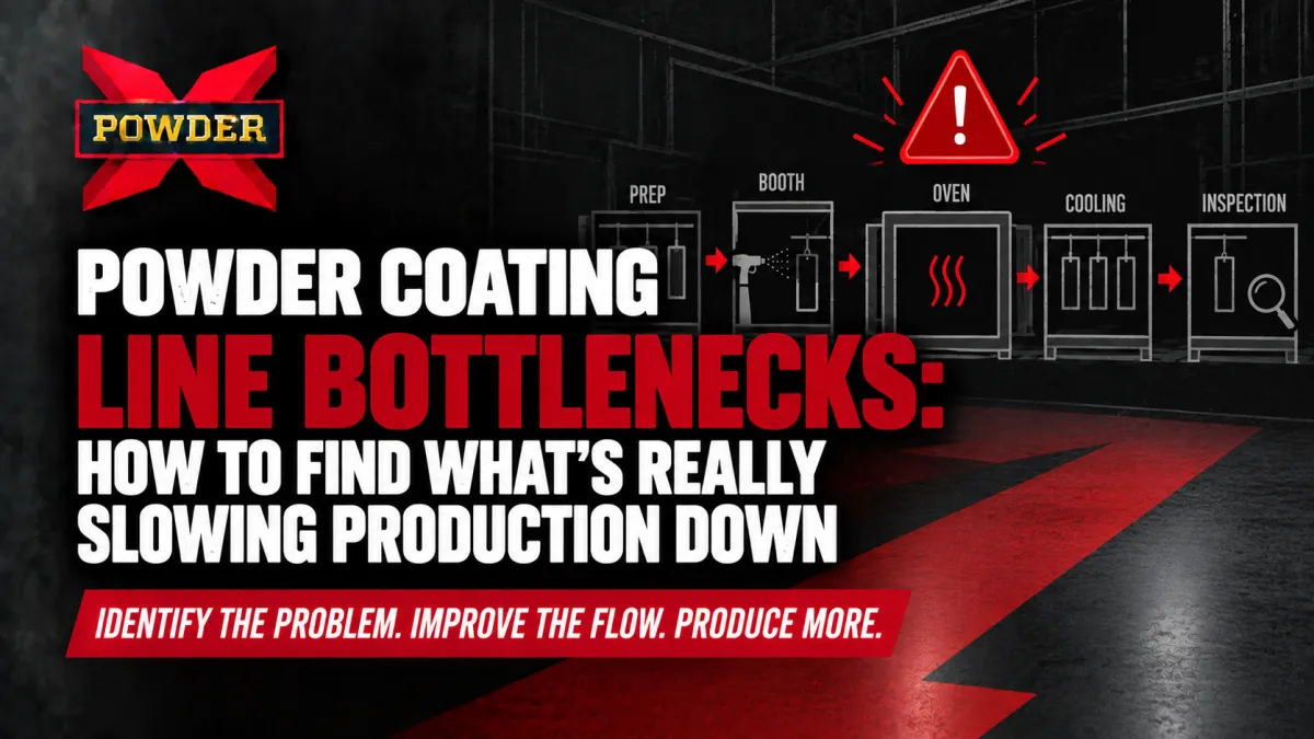 Powder Coating Line Bottlenecks: Find What's Slowing Production | Powder-X