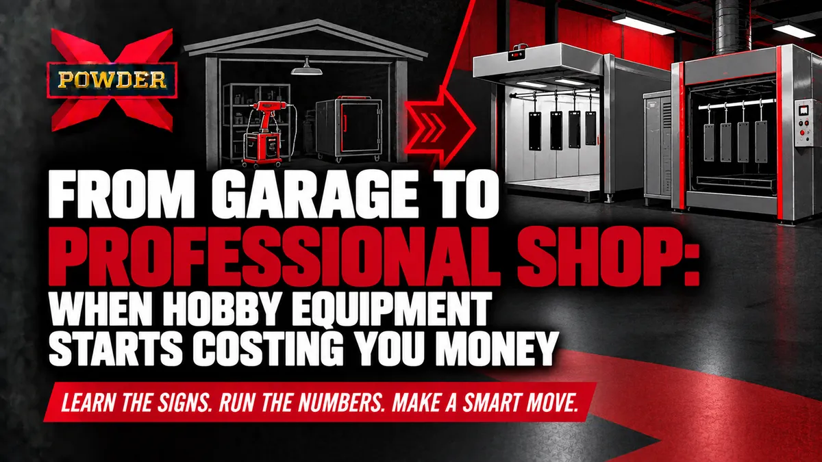 When to Upgrade Hobby Powder Coating Equipment | Powder-X