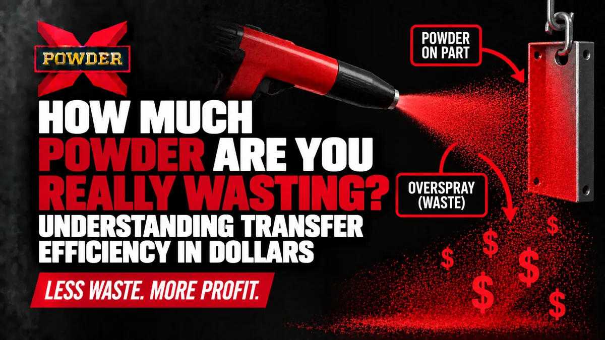 Powder Coating Transfer Efficiency: Calculate Waste | Powder-X