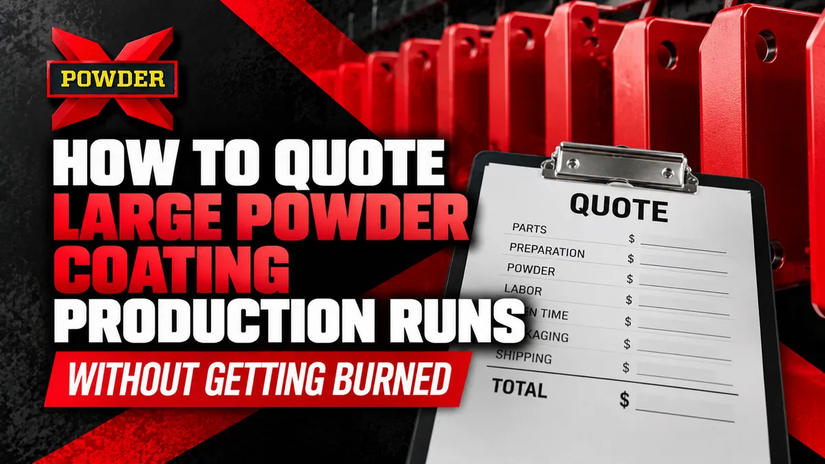 How to Quote Large Powder Coating Jobs | Powder-X
