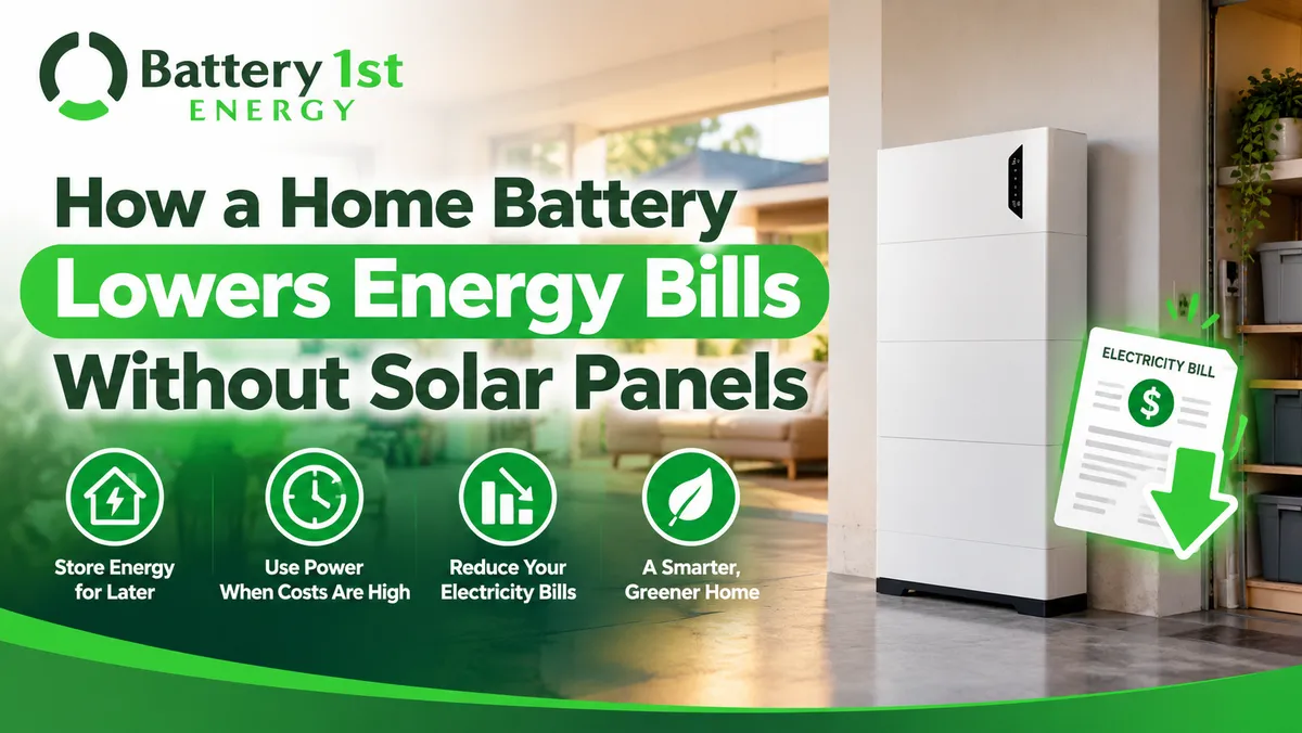 How a Home Battery Lowers Energy Bills Without Solar