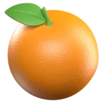 a colorful graphic of an orange