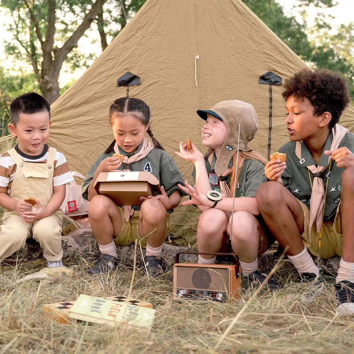 Children Camping