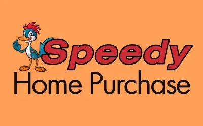 Speedy Home Purchase logo featuring a cartoon bird mascot, emphasizing quick and efficient home buying services in the Dallas-Fort Worth area.