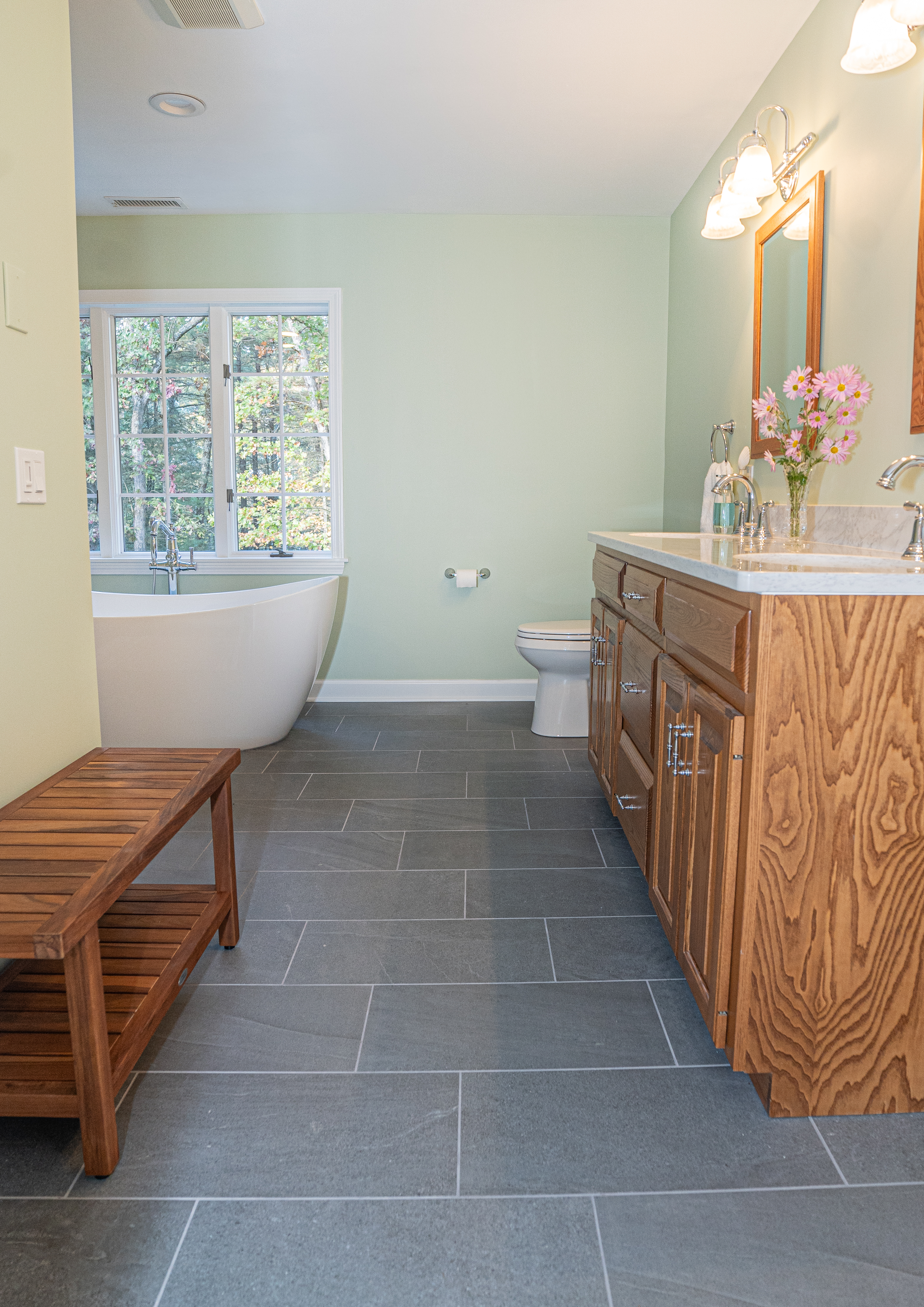 modern bathroom design in tolland county, ct
