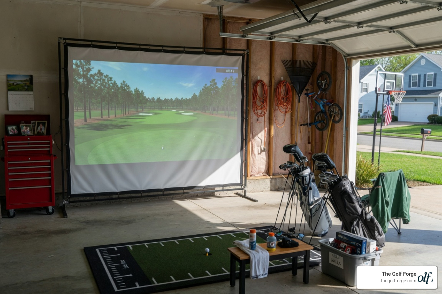 How to Turn Your Garage Into a Dream Golf Simulator Space