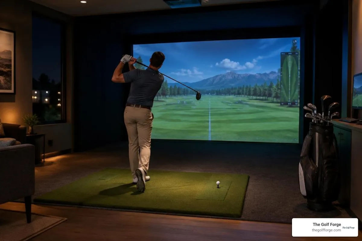 late night golf practice