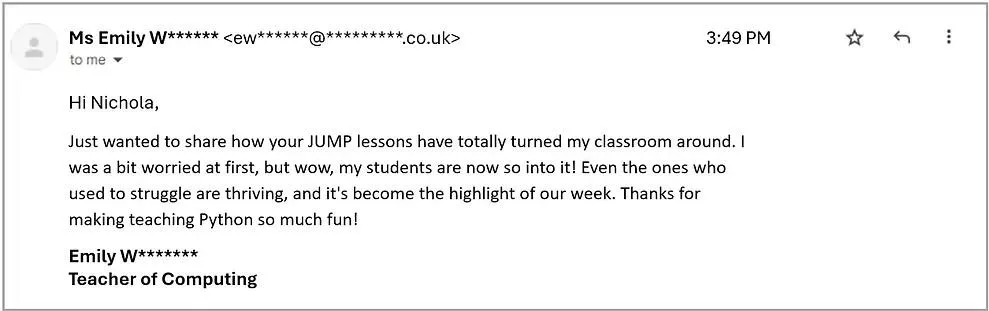 Emil Computing Teacher Email Who used JUMP123 and loved it