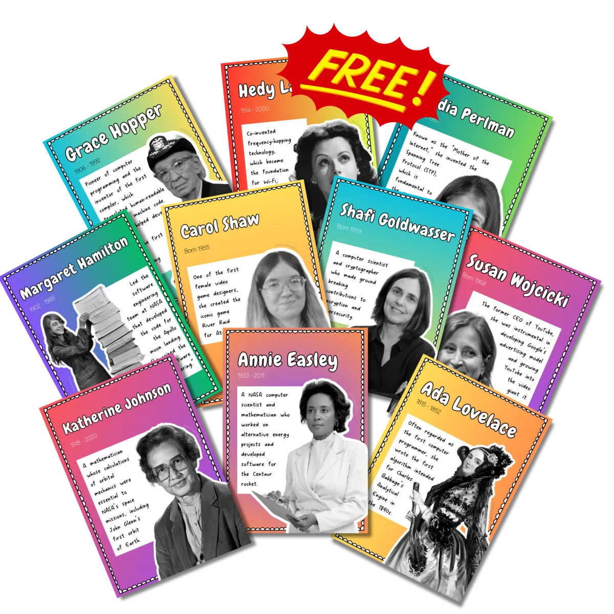 10 women in technology poster pack