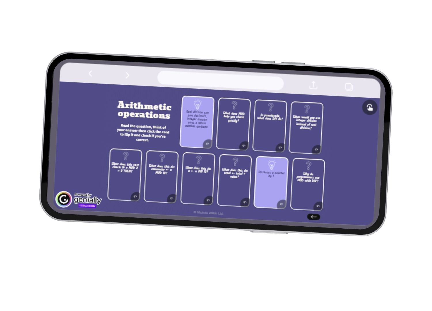 Quick Revision Digital Flashcards