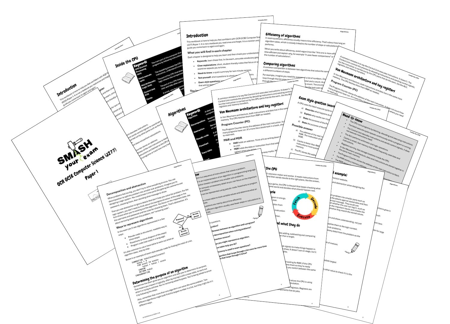 Fully editiable revision workbooks (Paper 1 and Paper 2)