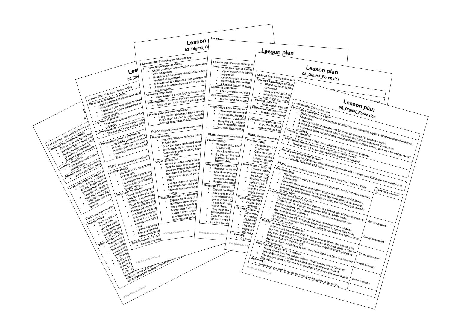 Clear lesson plans that guide you through
