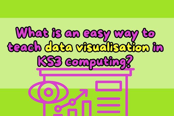 What is an easy way to teach data visualisation in KS3 computing?
