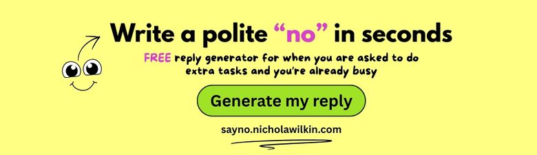 Write a polite No in seconds