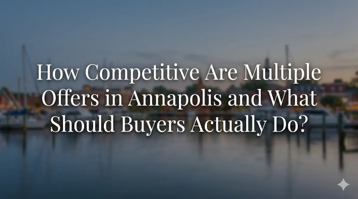 How Competitive Are Multiple Offers in Annapolis and What Should Buyers Actually Do?