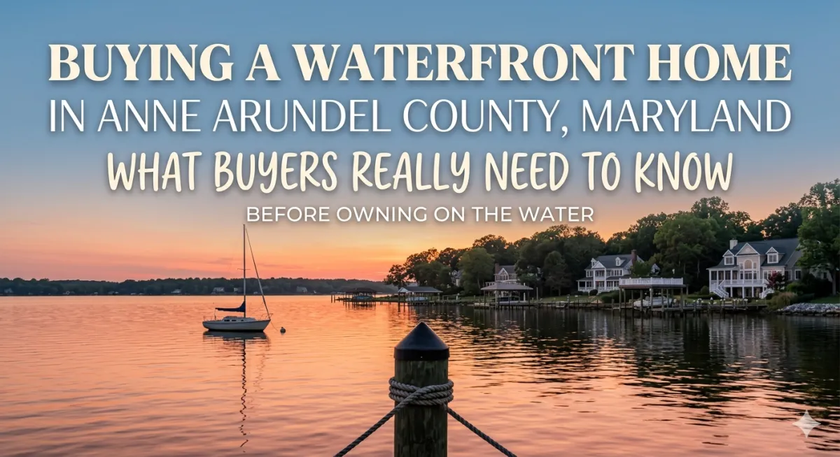 Buying a Waterfront Home in Anne Arundel County, Maryland: What Buyers Really Need to Know Before Owning on the Water