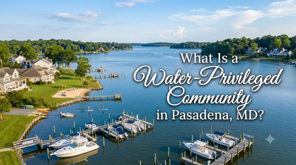 What Is a Water-Privileged Community in Pasadena, MD? Here's What Homebuyers Need to Know