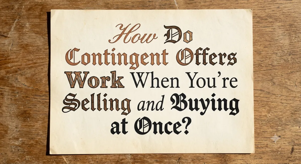 Selling & Buying a Home at the Same Time with a Contingent Offer
