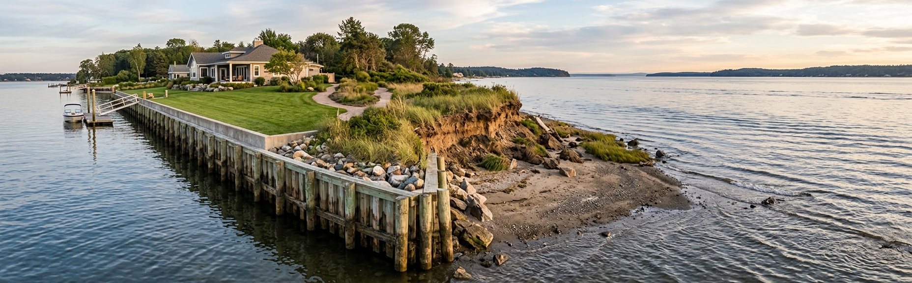 What Should I Know About Bulkheads and Erosion Before Buying Waterfront?