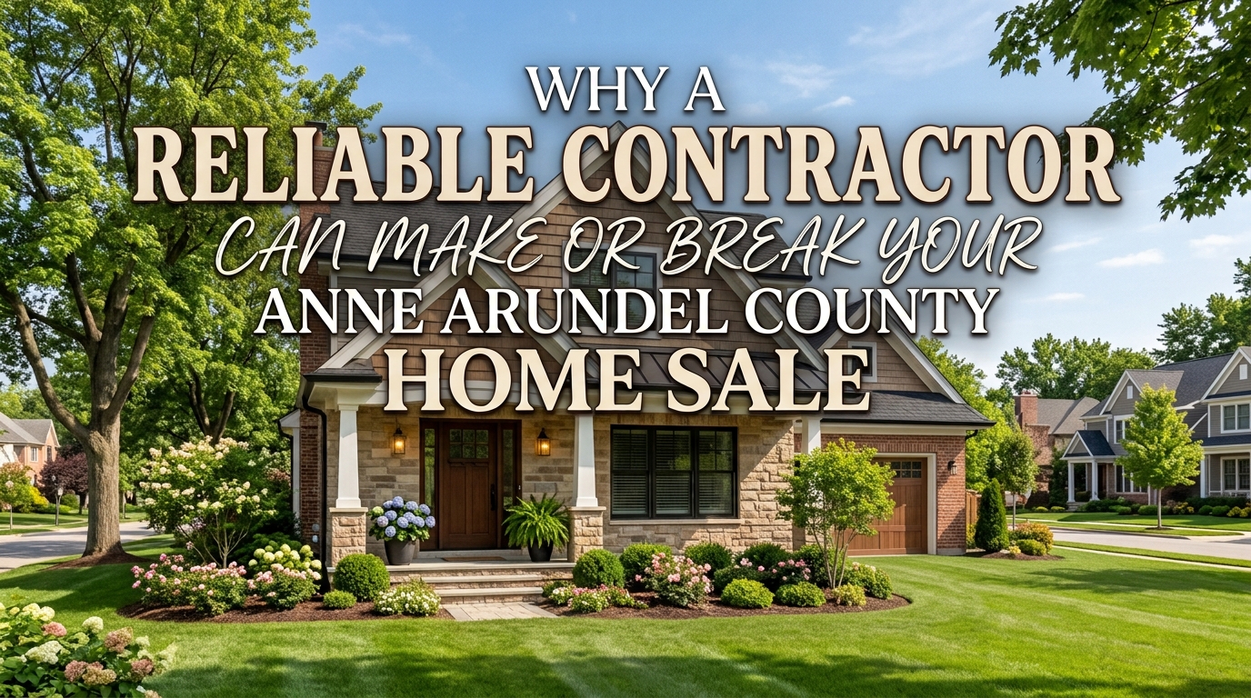 Why a Reliable Contractor Can Make or Break Your Anne Arundel County Home Sale