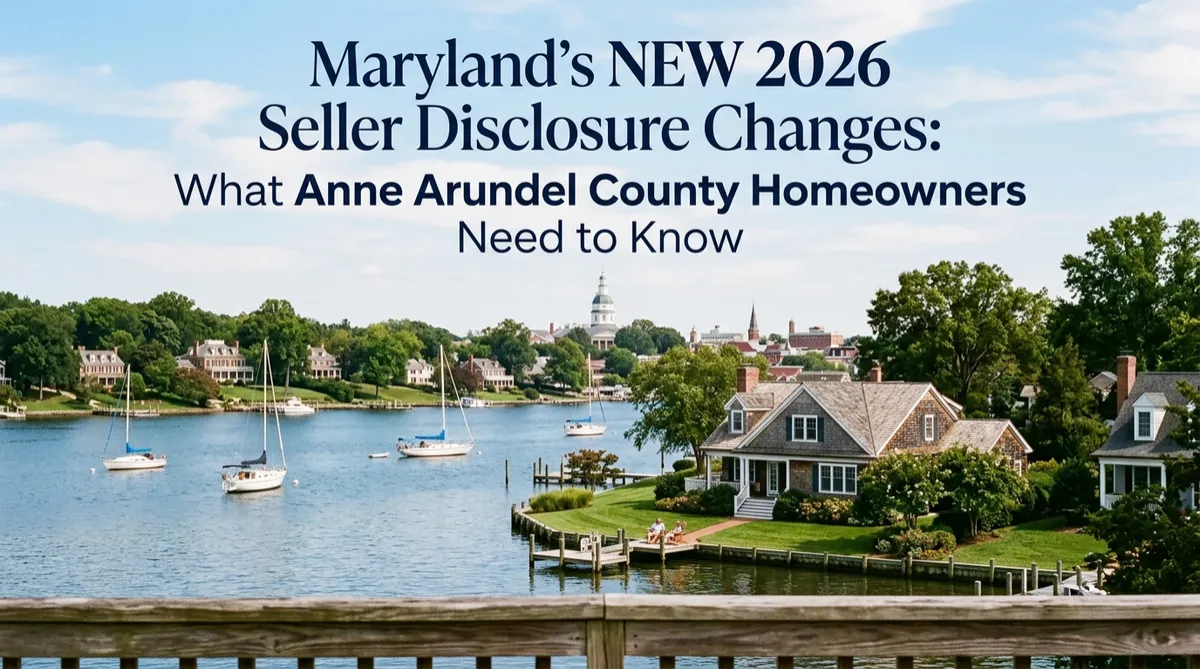 Maryland’s NEW 2026 Seller Disclosure Changes: What Anne Arundel County Homeowners Need to Know