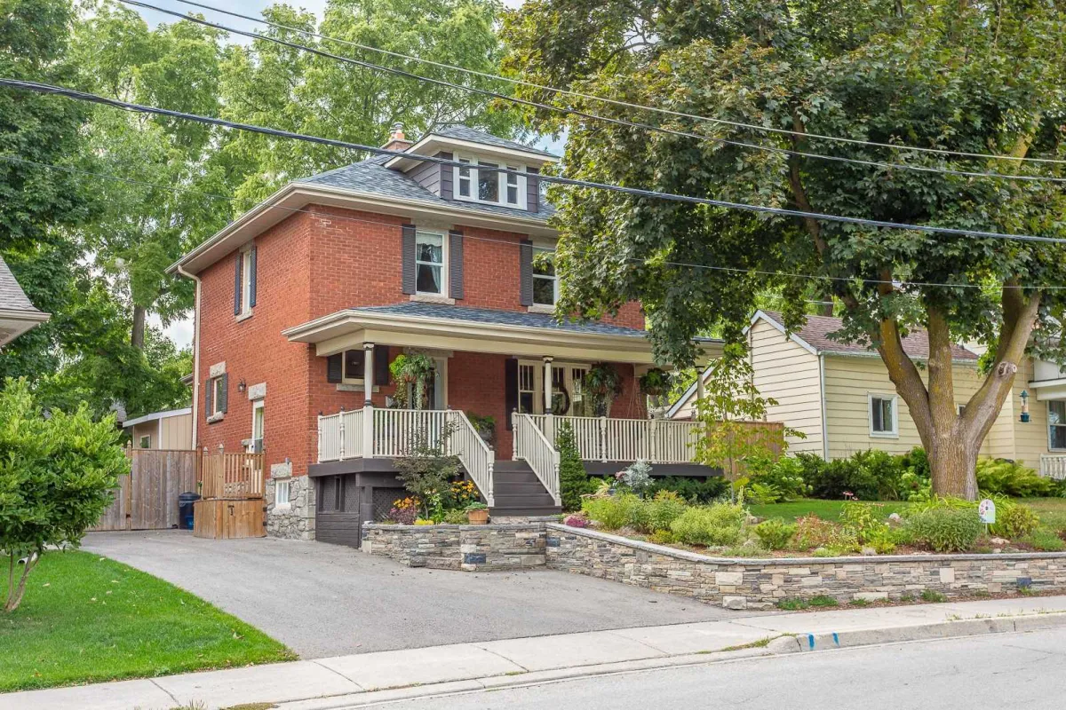 Two-storey red brick century home located in the Downtown Orangeville neighbourhood