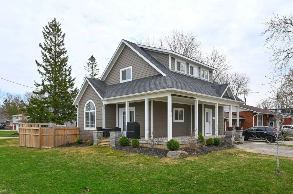 2-Storey Grey Siding Home on Large Corner Lot with Fenced Yard located in Wellington North, Ontario