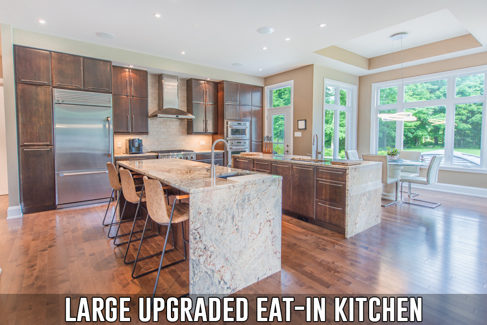 Professional Image of A Large Eat-In Kitchen with Caption