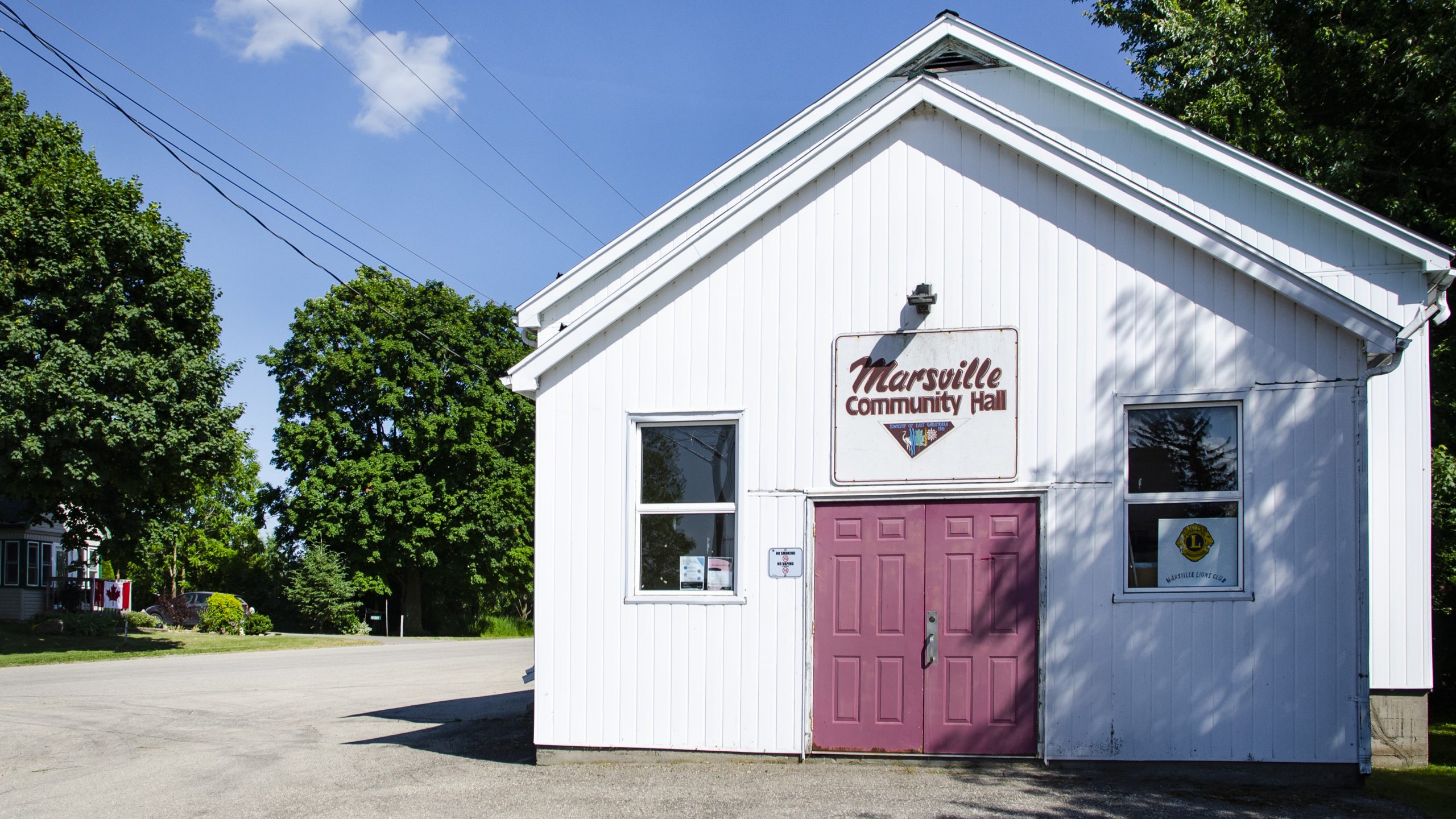 Image of the Marville Community Hall located in East Garafraxa