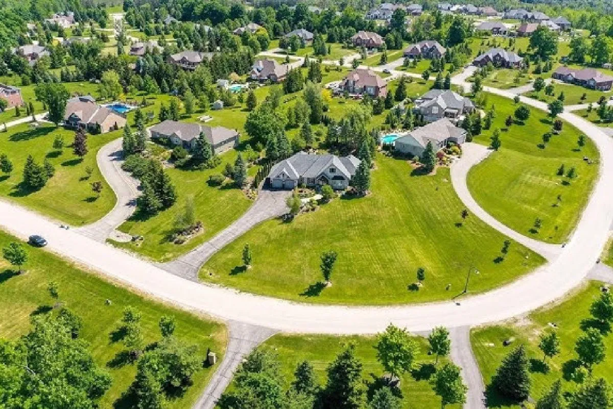 Aerial Image of the Rayburn Meadows Community located in East Garafraxa
