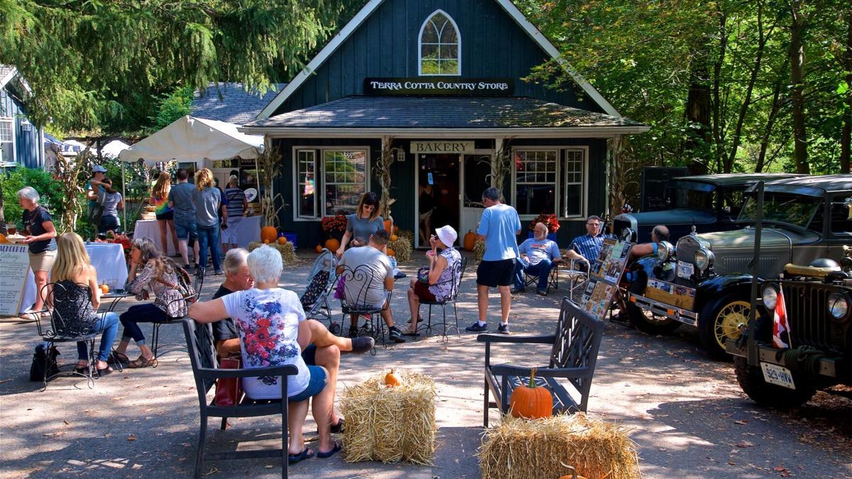 Festival outside of the Terra Cotta General Store in Terra Cotta Ontario