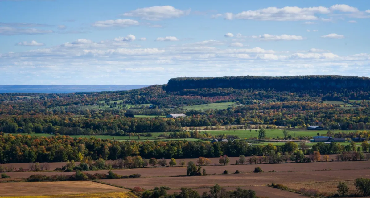 View of the Niagara Escarpment located in the Ruskview Area of Mulmur Township