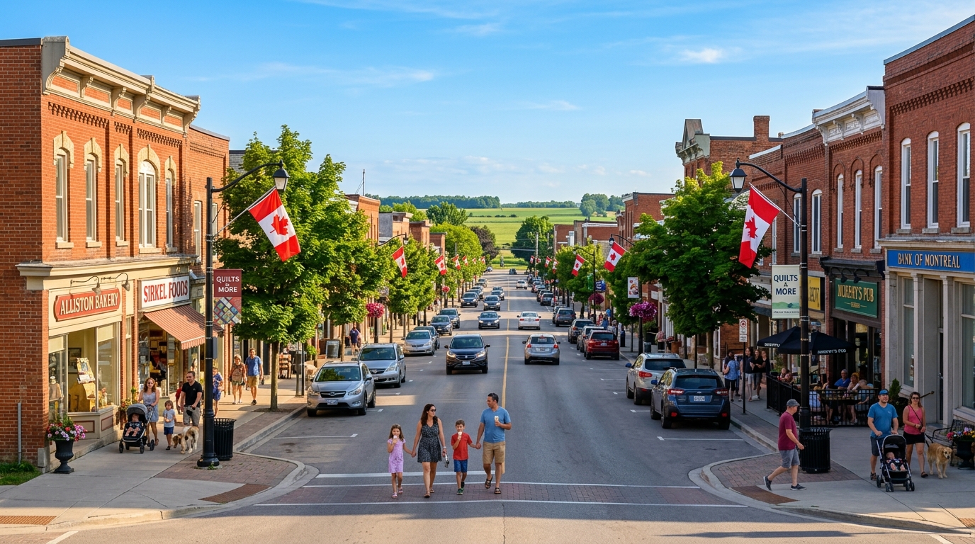 Image of Downtown Alliston in New Tecumseth, Ontario