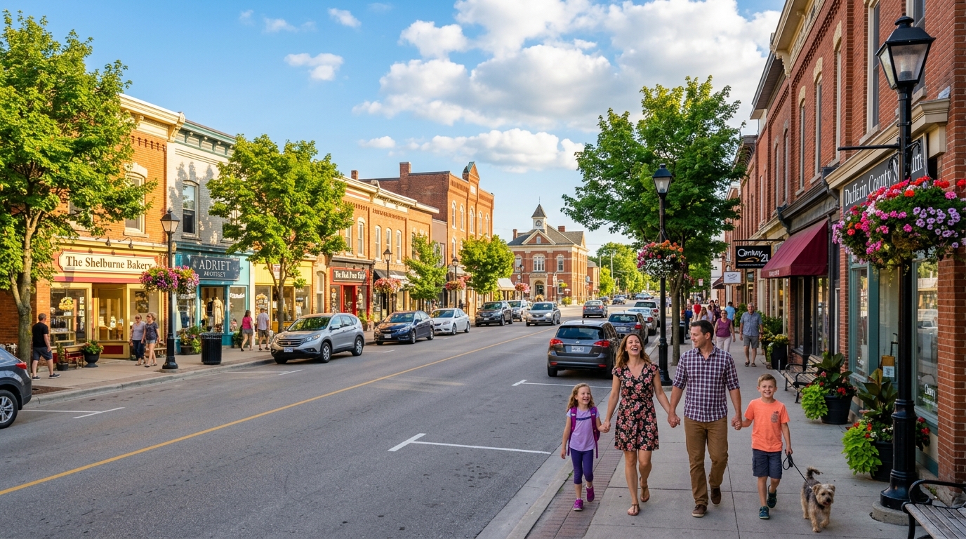 Image of Downtown Shelburne in Dufferin County Ontario
