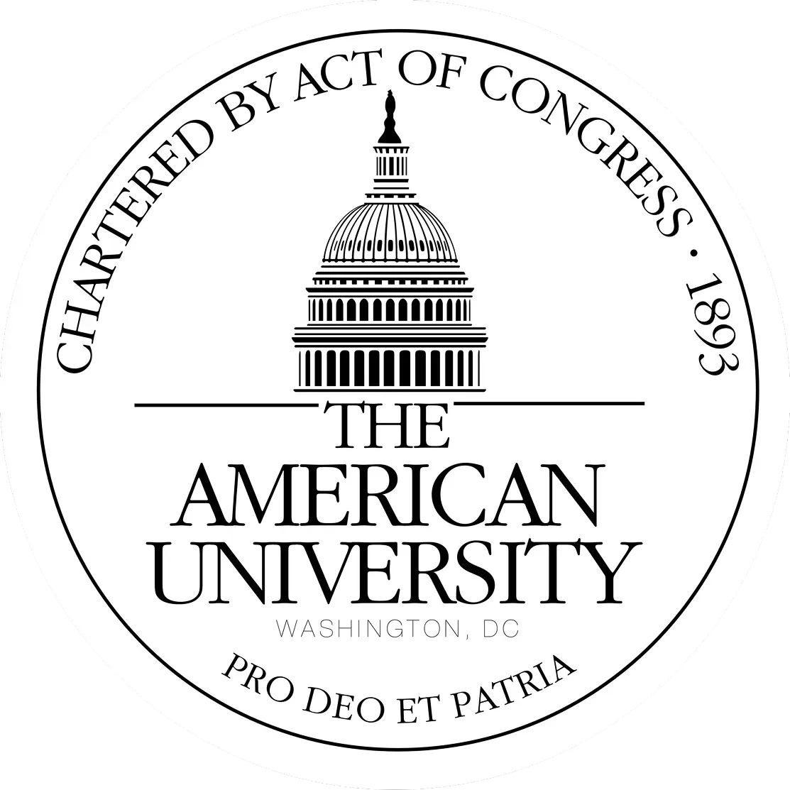 American University logo