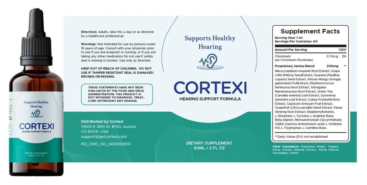 Cortexi product label