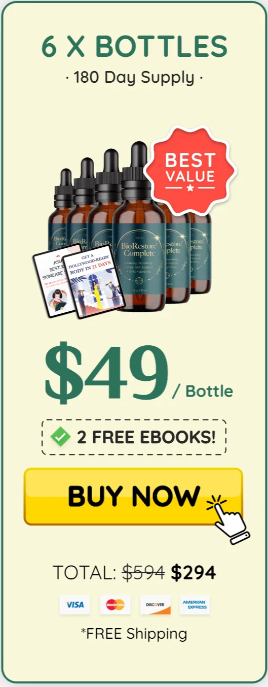 BioRestore Complete 6 Bottles price